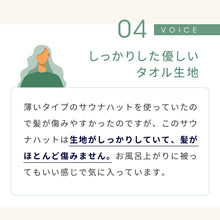 画像をギャラリービューアに読み込む, Totonoi Japan タオル地サウナハット