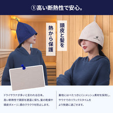 画像をギャラリービューアに読み込む, Totonoi Japan コットンメッシュサウナハット
